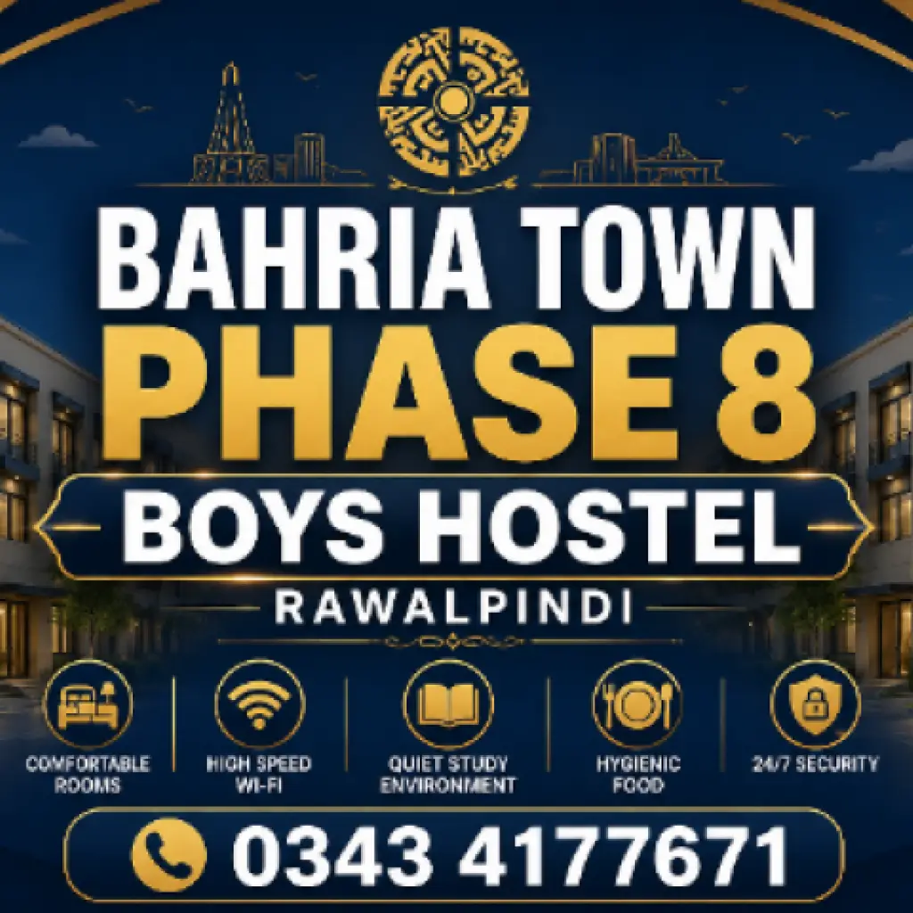 Bahria Town phase 8 Boys Hostel Rawalpindi