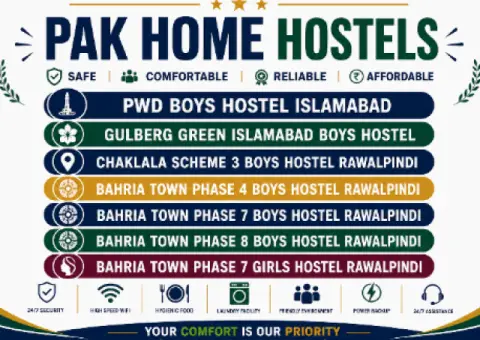 Pak Home Rawalpindi Islamabad Hostels