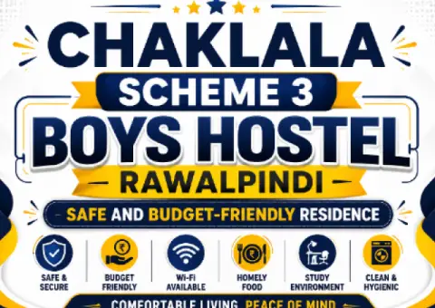 Chaklala Scheme 3 Boys Hostel Rawalpindi – Safe and Budget-Friendly Residence