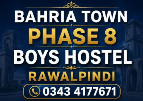Bahria Town phase 8 Boys Hostel Rawalpindi