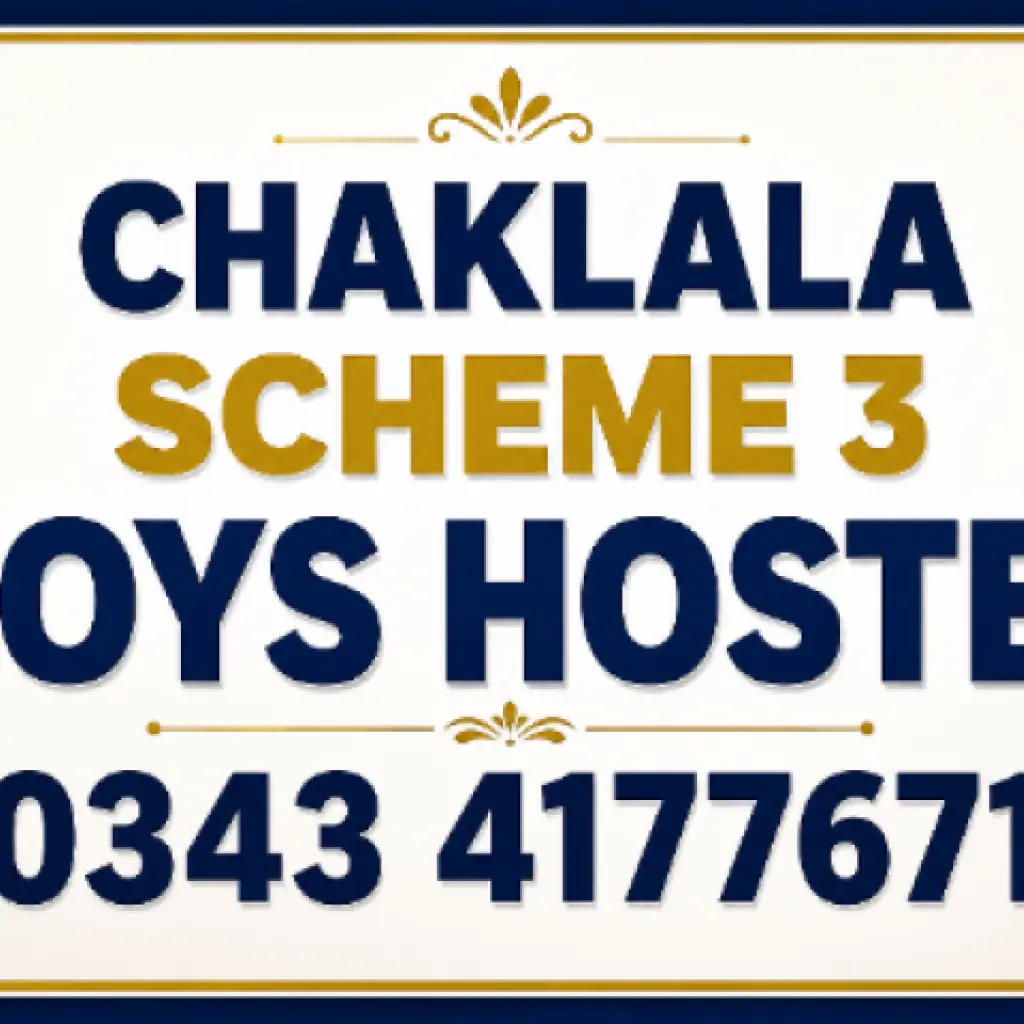 Chaklala Scheme 3 Boys Hostel Rawalpindi