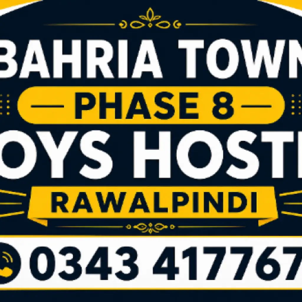 Bahria Town Phase 8 Boys Hostel Rawalpindi | Affordable Accommodation