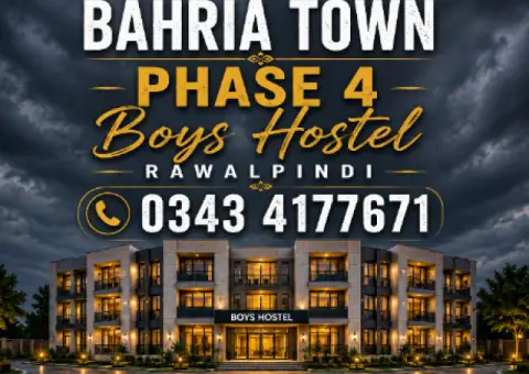 Fully Furnished Boys Hostel in Bahria Town Phase 4 Rawalpindi