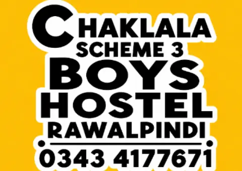 Chaklala Scheme 3 Boys Rooms Rawalpindi