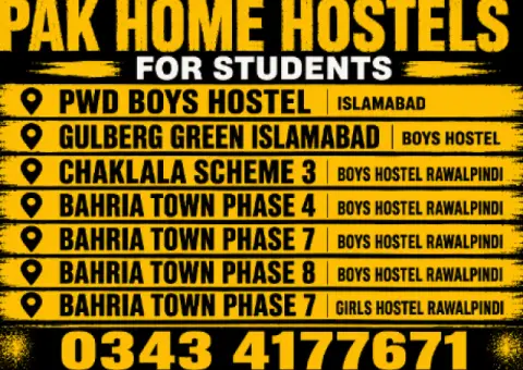 Rawalpindi Islamabad Boys and Girls hostel