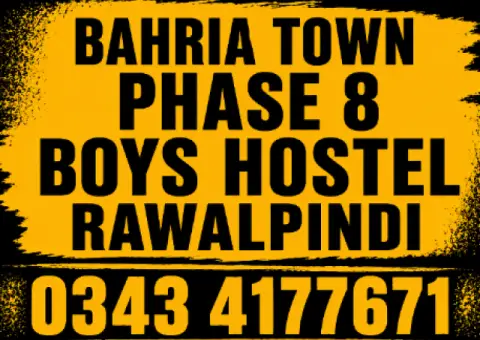 Bahria Town Phase 8 Boys Hostel Rawalpindi | Safe & Furnished Accommodation