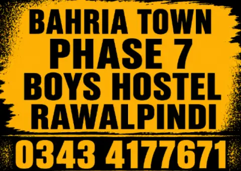 Best Boys Hostel in Bahria Town Phase 7 Rawalpindi | Affordable Living for Students