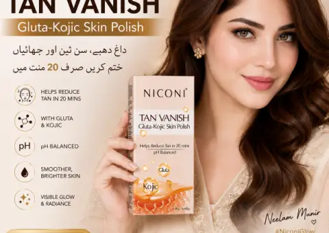 Niconi Tan Vanish Gluta Kojic Skin Polish Price In Bahawalpur | 03003778222