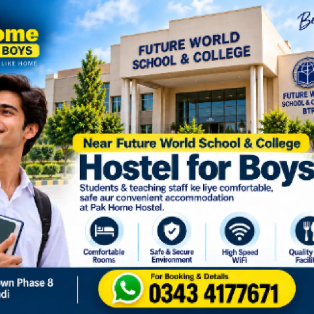 Future World School and College Bahria Town Phase 8 Rawalpindi Boys Hostel