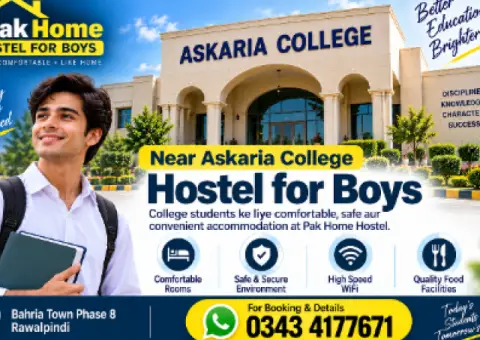 Askari College Bahria town Phase 8 Boys Hostel Rawalpindi