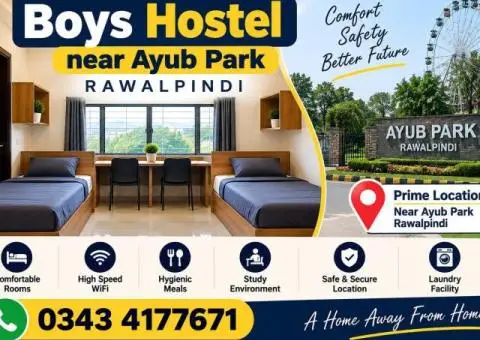 Boys Hostel Near Ayub Park Rawalpindi