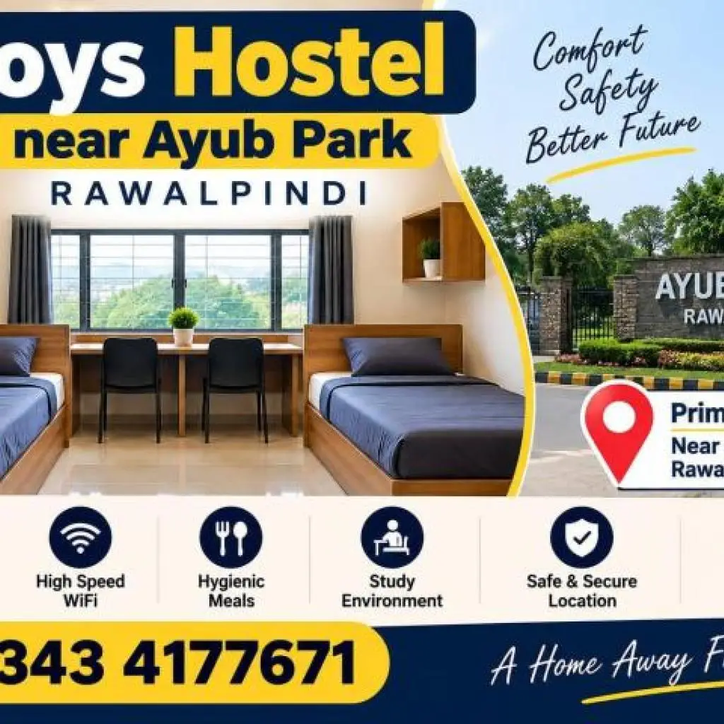 Boys Hostel Near Ayub Park Rawalpindi