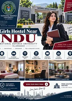 Girls Hostel Near NDU University Islamabad