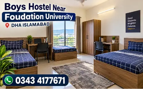 Boys Hostel near Foundation university Islamabad