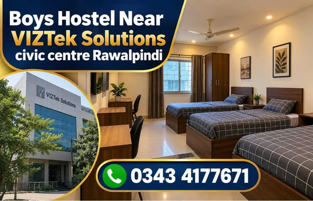 Boys Hostel near VIZTek Solutions Civic centre Rawalpindi