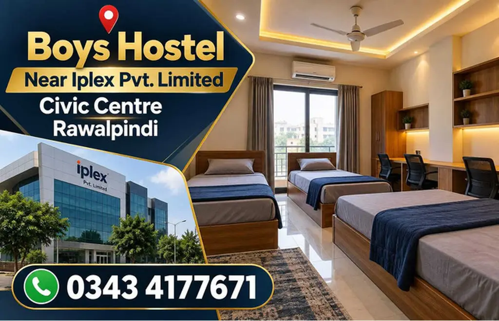 Boys Hostel near IPLEX Pvt. Limited civic centre Rawalpindi