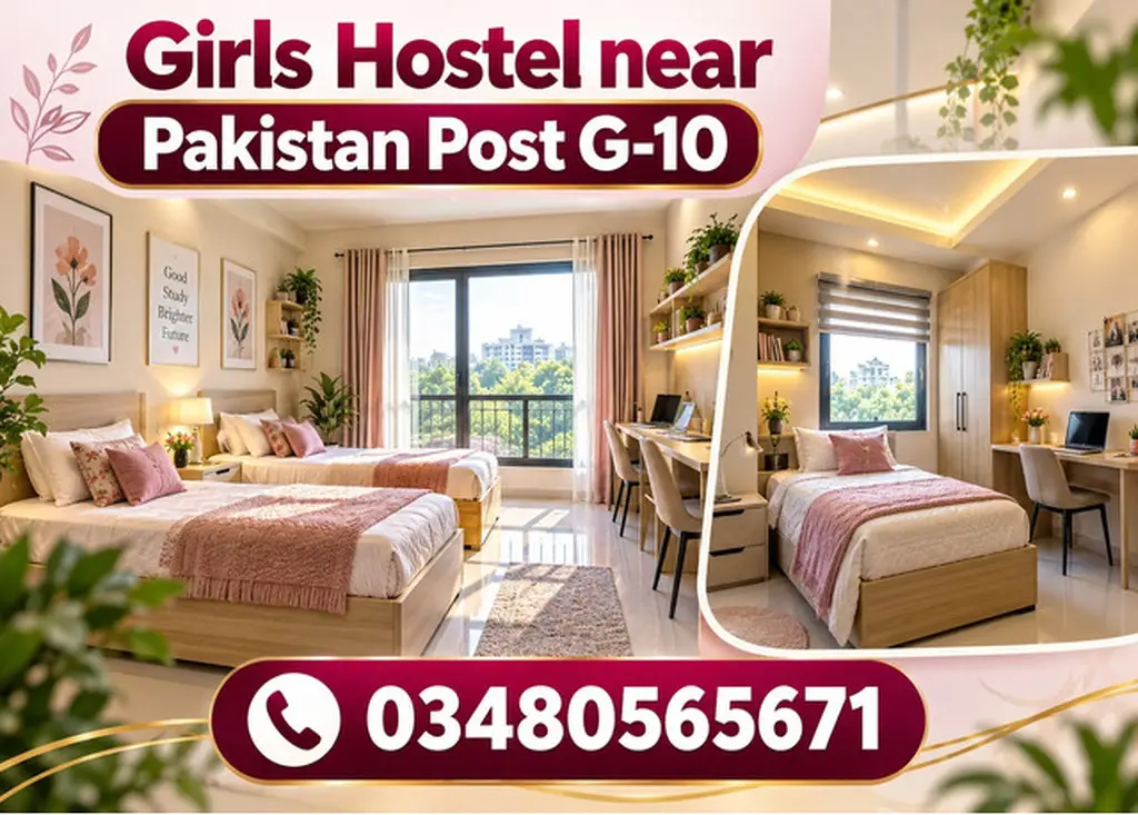Girls Hostel Near Pakistan post G 10 Islamabad