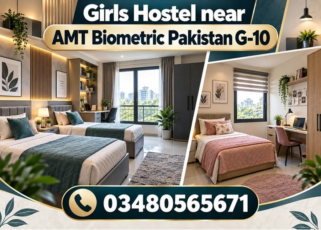 Girls Hostel Near ATM biometric Pakistan G10 Islamabad